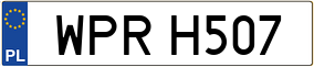 Trailer License Plate